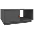 Miniatyrbilde 1 av 11: vidaXL Salongbord grå 80x50x35,5 cm heltre furu