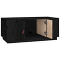 Miniatyrbilde 7 av 10: vidaXL Salongbord svart 100x50x41 cm heltre furu