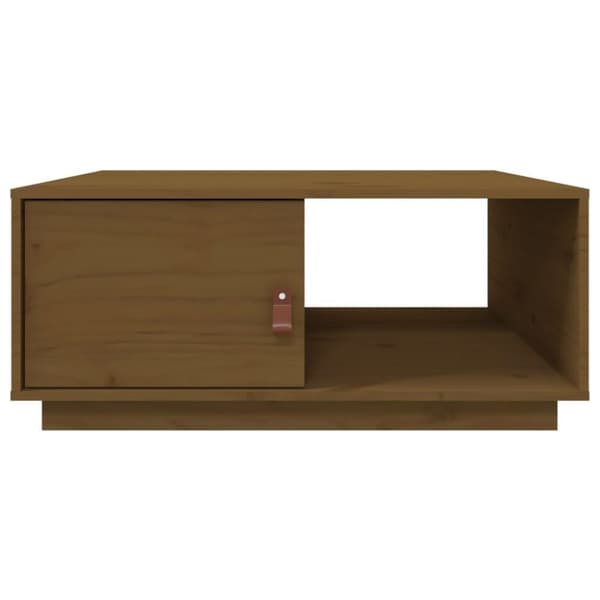 vidaXL Salongbord honningbrun 80x50x35,5 cm heltre furu