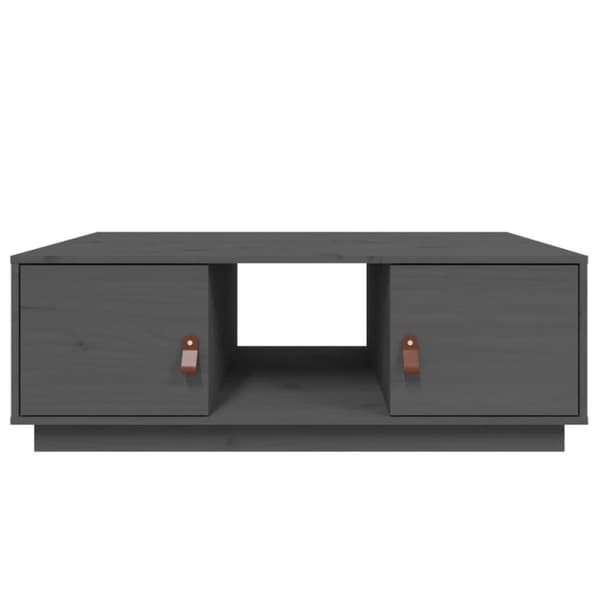 vidaXL Salongbord grå 100x50x35 cm heltre furu