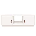 Miniatyrbilde 6 av 10: vidaXL Salongbord hvit 100x50x35 cm heltre furu