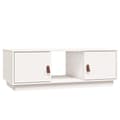 Miniatyrbilde 1 av 10: vidaXL Salongbord hvit 100x50x35 cm heltre furu
