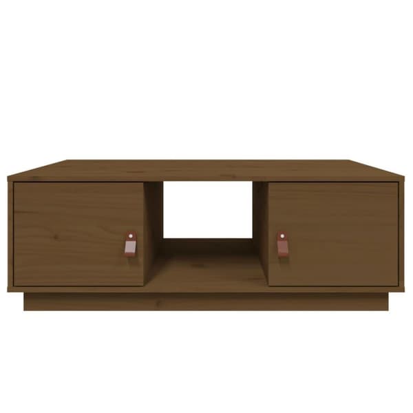 vidaXL Salongbord honningbrun 100x50x35 cm heltre furu