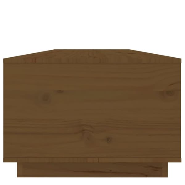 vidaXL Salongbord honningbrun 100x50x35 cm heltre furu
