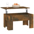 Miniatyrbillede 6 af 9: vidaXL sofabord 79x79x41 cm konstrueret træ røget egetræsfarve