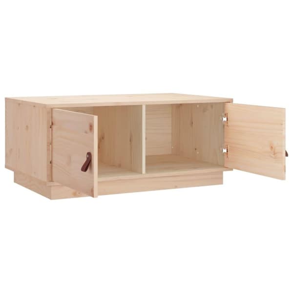 vidaXL sofabord 80x50x35 cm massivt fyrretræ