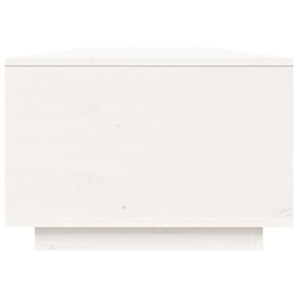 vidaXL sofabord 80x50x35,5 cm massivt fyrretræ hvid