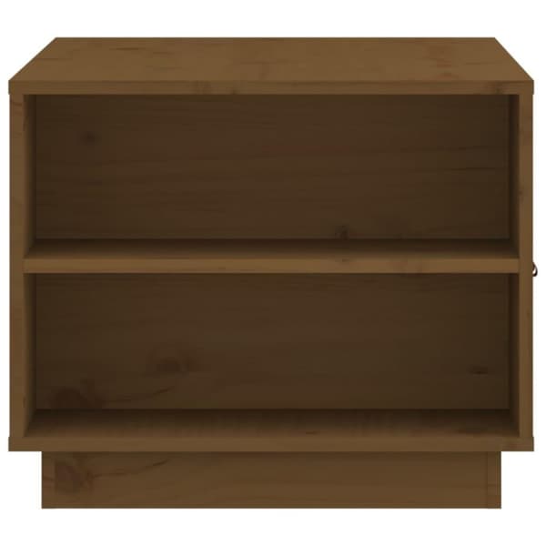 vidaXL sofabord 100x50x41 cm massivt fyrretræ gyldenbrun