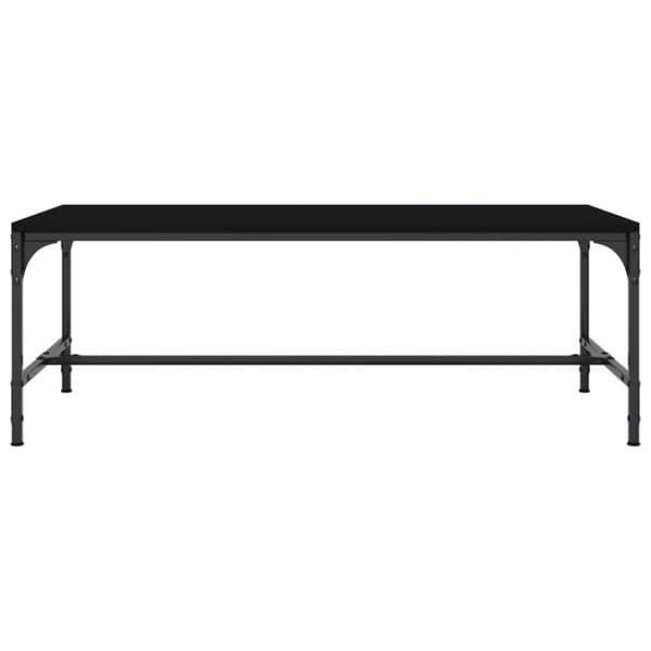 vidaXL Soffbord svart 100x50x35 cm konstruerat trä