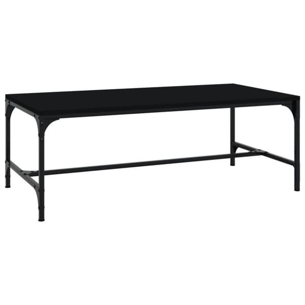vidaXL Soffbord svart 100x50x35 cm konstruerat trä