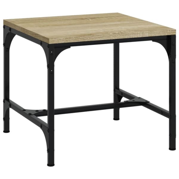 vidaXL Sidebord sonoma eik 40x40x35 cm konstruert tre