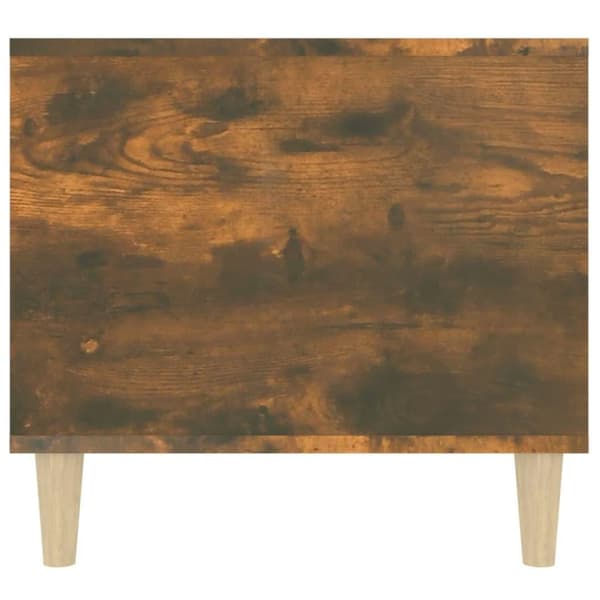 vidaXL Soffbord rökfärgad ek 90x49x45 cm konstruerat trä