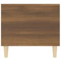 Miniatyrbilde 7 av 10: vidaXL Salongbord brun eik 90x49x45 cm konstruert tre