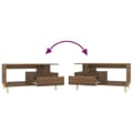 Miniatyrbilde 8 av 10: vidaXL Salongbord brun eik 90x49x45 cm konstruert tre