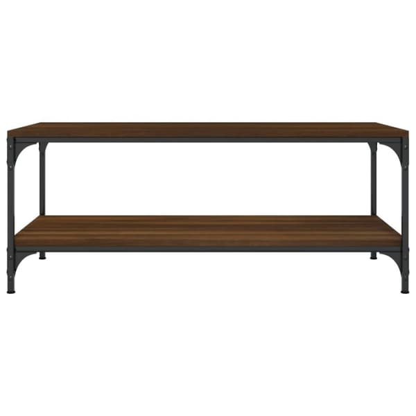 vidaXL sofabord 100x50x40 cm konstrueret træ brun egetræsfarve