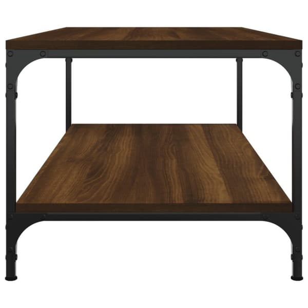 vidaXL sofabord 100x50x40 cm konstrueret træ brun egetræsfarve