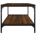 Miniatyrbillede 5 af 8: vidaXL sofabord 100x50x40 cm konstrueret træ brun egetræsfarve