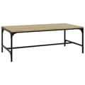 Miniatyrbillede 1 af 8: vidaXL sofabord 100x50x35 cm konstrueret træ sonoma-eg