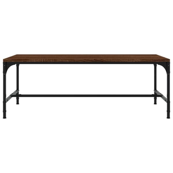 vidaXL sofabord 100x50x35 cm konstrueret træ brun egetræsfarve