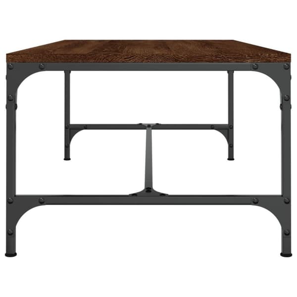 vidaXL sofabord 100x50x35 cm konstrueret træ brun egetræsfarve