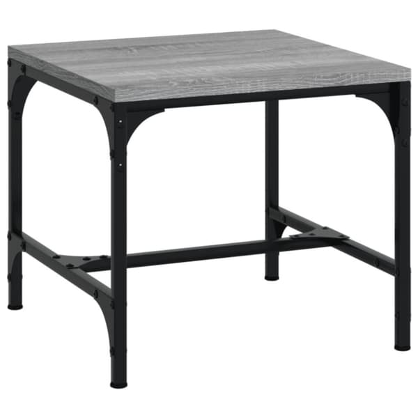 vidaXL sofabord 50x50x35 cm konstrueret træ grå sonoma-eg