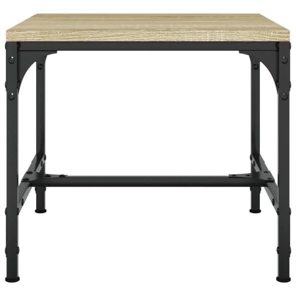 vidaXL sideborde 2 stk. 40x40x35 cm konstrueret træ sonoma-eg