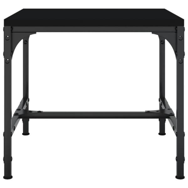 vidaXL sidebord 40x40x35 cm konstrueret træ sort