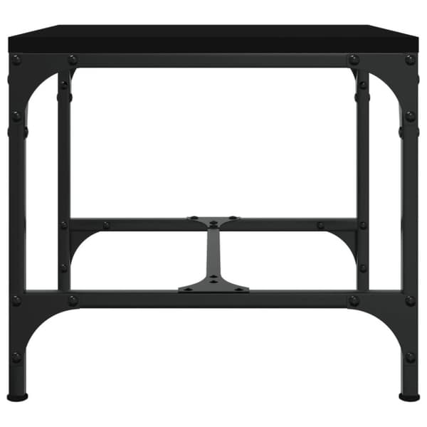 vidaXL sidebord 40x40x35 cm konstrueret træ sort