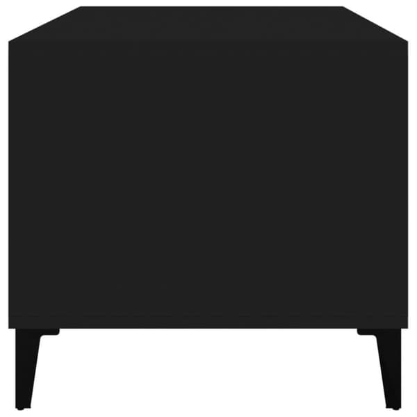 vidaXL sofabord 90x49x45 cm konstrueret træ sort