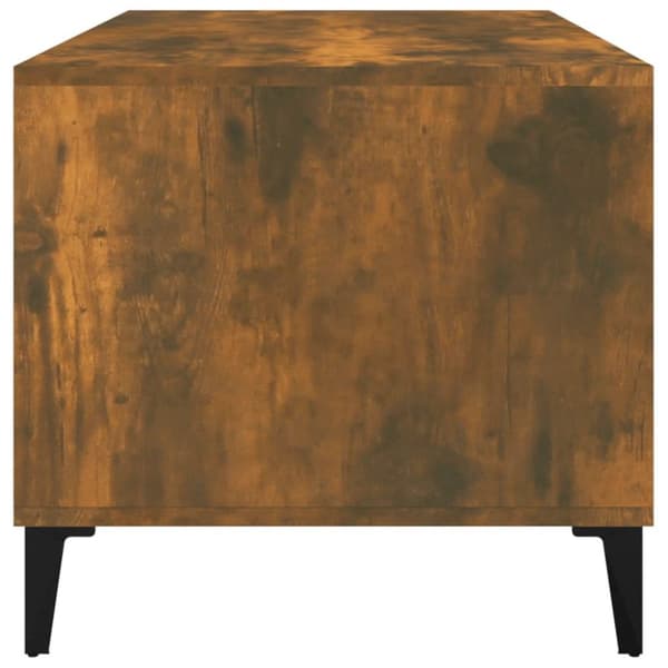 vidaXL sofabord 90x49x45 cm konstrueret træ røget egetræsfarve