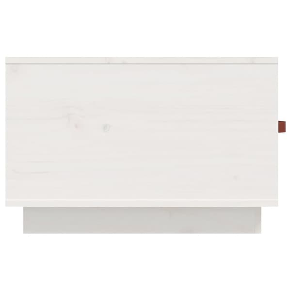 vidaXL Soffbord vit 60x53x35 cm massiv furu