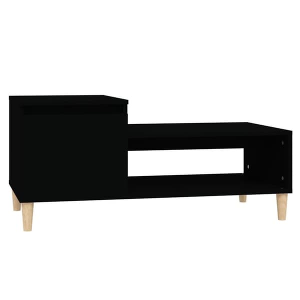 vidaXL Soffbord svart 100x50x45 cm konstruerat trä