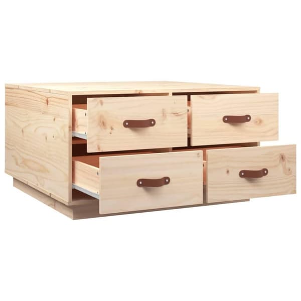 vidaXL Salongbord 80x80x45 cm heltre furu