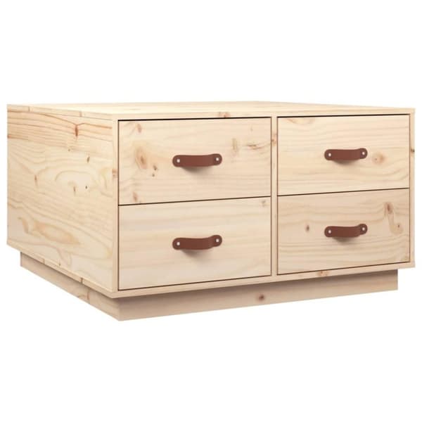vidaXL Salongbord 80x80x45 cm heltre furu