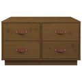 Miniatyrbilde 6 av 10: vidaXL Salongbord honningbrun 80x80x45 cm heltre furu
