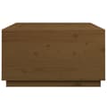 Miniatyrbilde 8 av 10: vidaXL Salongbord honningbrun 80x80x45 cm heltre furu