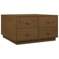 Miniatyrbilde 1 av 10: vidaXL Salongbord honningbrun 80x80x45 cm heltre furu