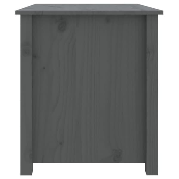 vidaXL sofabord 71x49x55 cm massivt fyrretræ grå