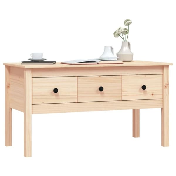 vidaXL sofabord 102x49x55 cm massivt fyrretræ