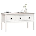 Miniatyrbillede 4 af 11: vidaXL sofabord 102x49x55 cm massivt fyrretræ hvid