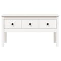Miniatyrbillede 6 af 11: vidaXL sofabord 102x49x55 cm massivt fyrretræ hvid