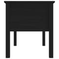 Miniatyrbillede 7 af 11: vidaXL sofabord 102x49x55 cm massivt fyrretræ sort