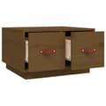 Miniatyrbillede 7 af 10: vidaXL sofabord 60x53x35 cm massivt fyrretræ gyldenbrun