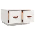 Miniatyrbillede 7 af 10: vidaXL sofabord 60x53x35 cm massivt fyrretræ hvid