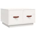 Miniatyrbillede 1 af 10: vidaXL sofabord 60x53x35 cm massivt fyrretræ hvid