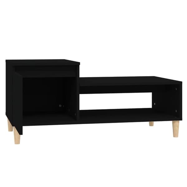 vidaXL sofabord 100x50x45 cm konstrueret træ sort