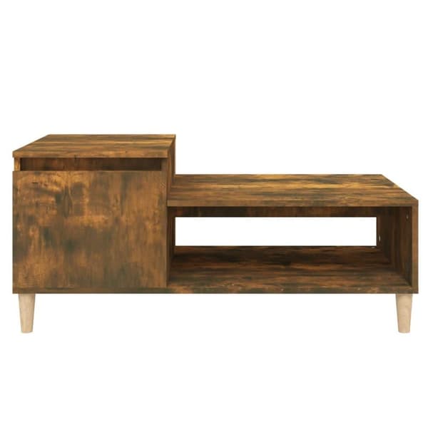 vidaXL sofabord 100x50x45 cm konstrueret træ røget egetræsfarve