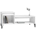 Miniatyrbillede 4 af 10: vidaXL sofabord 100x50x45 cm konstrueret træ hvid