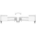 Miniatyrbillede 8 af 10: vidaXL sofabord 100x50x45 cm konstrueret træ hvid