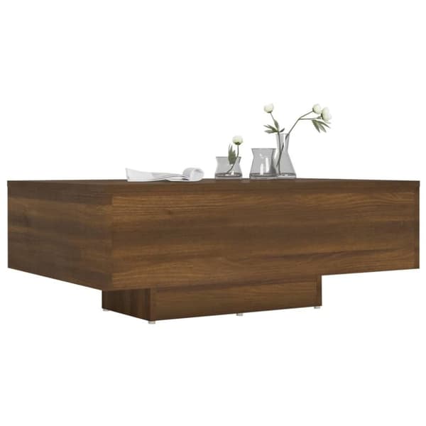 vidaXL Soffbord brun ek 85x55x31 cm konstruerat trä
